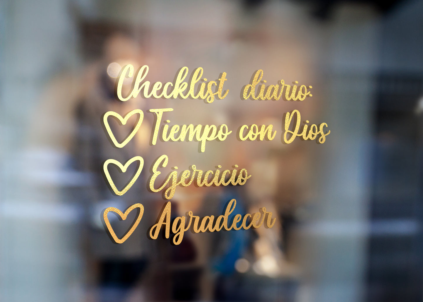 Vinilo 'Checklist diario'